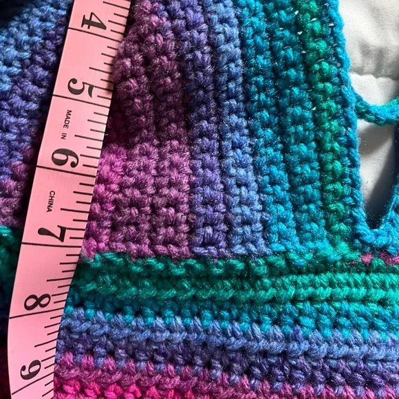 Handmade Multicolored Crop Top - Picture 4 of 7